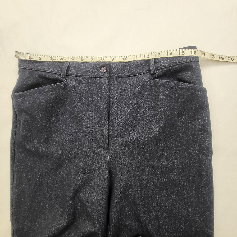 Talbots Stretch Pants Womens Size 16 Blue Pockets **Flaw** - Picture 5 of 11